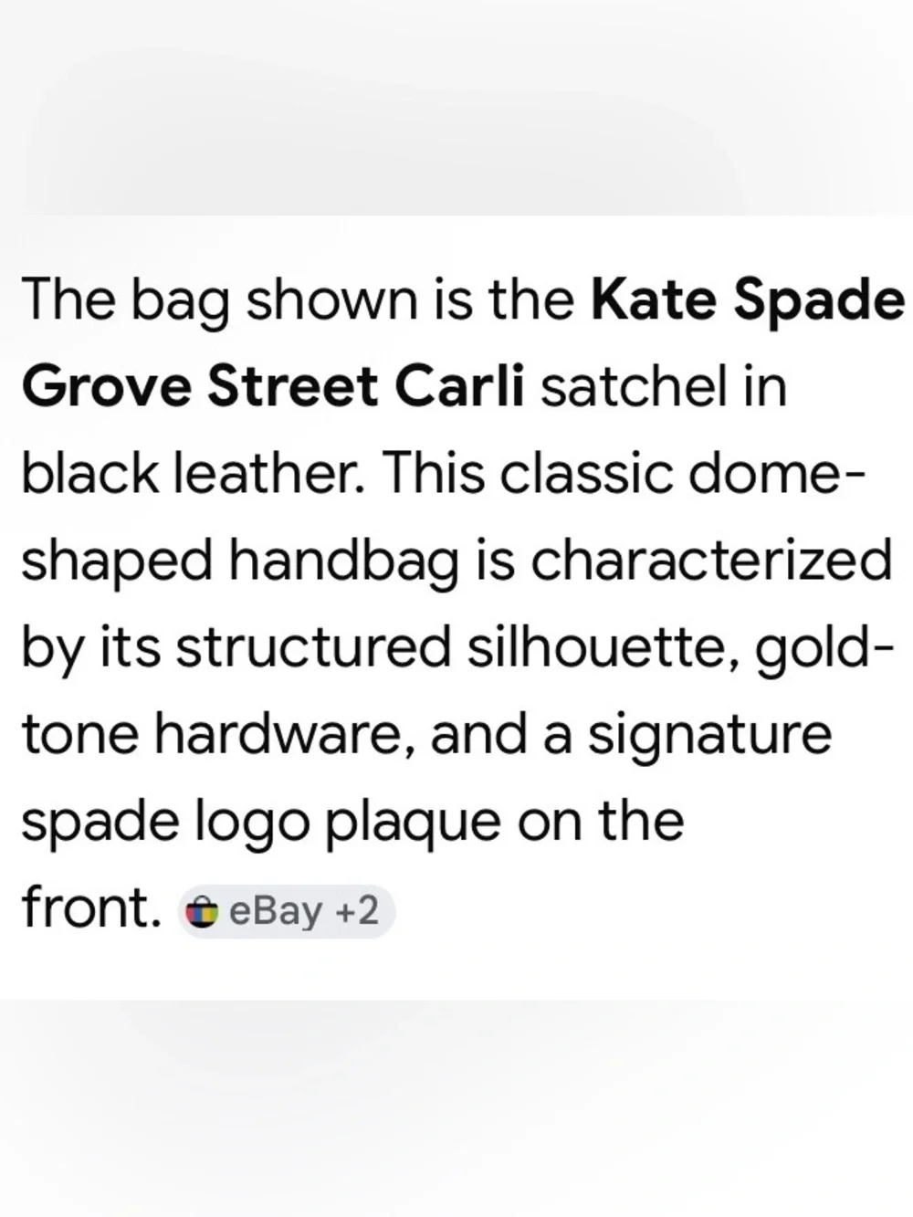 kate spade Carli Black Leather Dome Satchel Tassel Crossbody Optional Strap